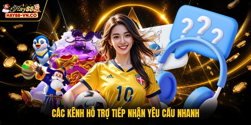 Các kênh hỗ trợ tiếp nhận yêu cầu nhanh