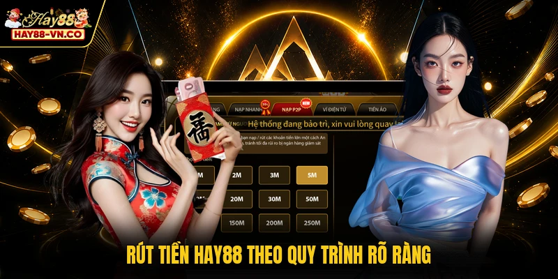 Rút tiền HAY88 theo quy trình rõ ràng